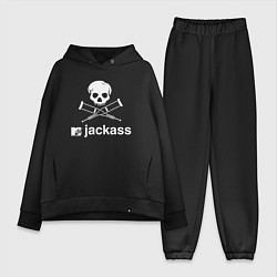 Женский костюм оверсайз Jackass, цвет: черный