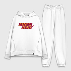 Женский костюм оверсайз NBA - Miami Heat, цвет: белый