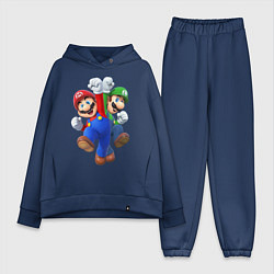 Женский костюм оверсайз Mario Bros, цвет: тёмно-синий