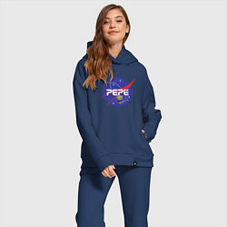 Женский костюм оверсайз Pepe Pepe space Nasa, цвет: тёмно-синий — фото 2