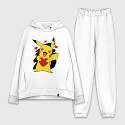 Женский костюм оверсайз ПИКАЧУ И СЕРДЕЧКО POKENON PIKACHU LOVE