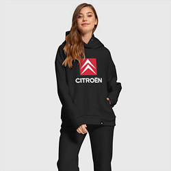 Женский костюм оверсайз Citroen, Ситроен, цвет: черный — фото 2