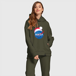 Женский костюм оверсайз NASA NEW YEAR 2022, цвет: хаки — фото 2