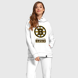 Женский костюм оверсайз Boston Bruins , Бостон Брюинз, цвет: белый — фото 2