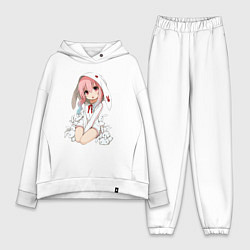 Женский костюм оверсайз Furry anime, цвет: белый