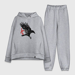 Женский костюм оверсайз Raven JC, цвет: меланж