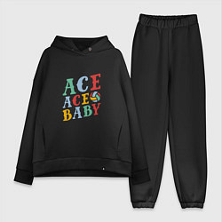 Женский костюм оверсайз Ace Ace Baby, цвет: черный