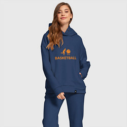 Женский костюм оверсайз Buy Basketball, цвет: тёмно-синий — фото 2
