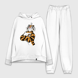 Женский костюм оверсайз Cool Tiger Power Muzzle, цвет: белый
