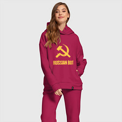 Женский костюм оверсайз Atomic Heart: Russian Bot, цвет: маджента — фото 2