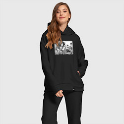 Женский костюм оверсайз Харухи с друзьями, цвет: черный — фото 2