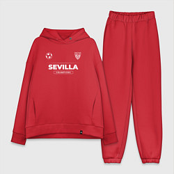Женский костюм оверсайз Sevilla Форма Чемпионов, цвет: красный