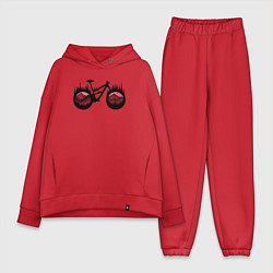 Женский костюм оверсайз Mtb enduro bike, цвет: красный