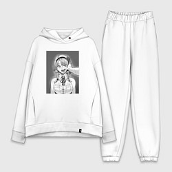 Женский костюм оверсайз Ахегао ahegao, цвет: белый