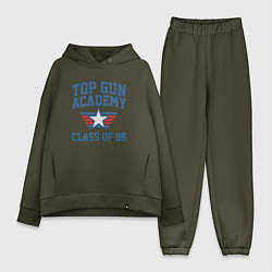 Женский костюм оверсайз TOP GUN Academy Class of 85, цвет: хаки