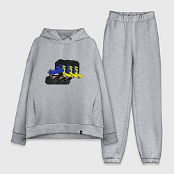 Женский костюм оверсайз Ena vomit, цвет: меланж