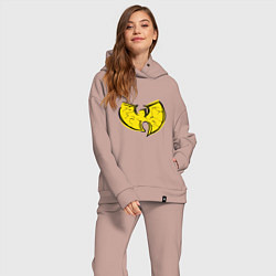 Женский костюм оверсайз Style Wu-Tang, цвет: пыльно-розовый — фото 2