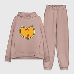 Женский костюм оверсайз Wu-Tang Colors, цвет: пыльно-розовый