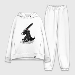 Женский костюм оверсайз Berserk the Black Swordsman, цвет: белый