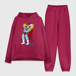 Женский костюм оверсайз Duffman - Simpsons, цвет: маджента