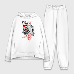 Женский костюм оверсайз Одинокий волк индеец