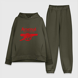 Женский костюм оверсайз Arsenal: The gunners, цвет: хаки