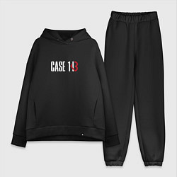Женский костюм оверсайз Case 143, цвет: черный