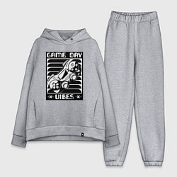 Женский костюм оверсайз Атмосфера игрового дня, цвет: меланж