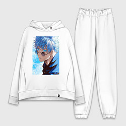 Женский костюм оверсайз Сатору Годжо в очках - Jujutsu kaisen, цвет: белый