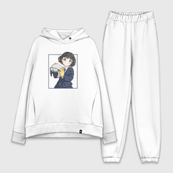 Женский костюм оверсайз Улыбка Когумы - Супер Каб, цвет: белый