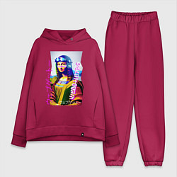 Женский костюм оверсайз Gioconda - web ghetto - fashion style, цвет: маджента