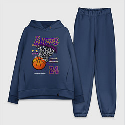 Женский костюм оверсайз LA Lakers Kobe, цвет: тёмно-синий