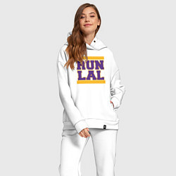 Женский костюм оверсайз Run Lakers, цвет: белый — фото 2