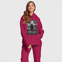 Женский костюм оверсайз Stalker thunderstorm, цвет: маджента — фото 2