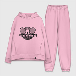 Женский костюм оверсайз Tennis, цвет: светло-розовый