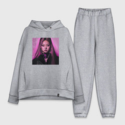 Женский костюм оверсайз Blackpink Jennie аниме рисунок