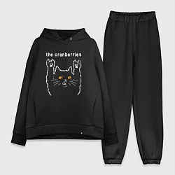 Женский костюм оверсайз The Cranberries rock cat, цвет: черный