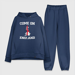 Женский костюм оверсайз Come on England, цвет: тёмно-синий