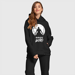 Женский костюм оверсайз Ророноа Зоро, цвет: черный — фото 2