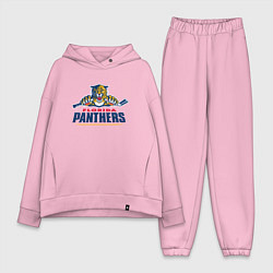 Женский костюм оверсайз Florida panthers - hockey team, цвет: светло-розовый