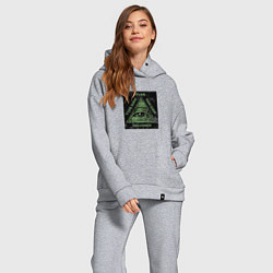 Женский костюм оверсайз Туда сюда там сям миллионер, цвет: меланж — фото 2