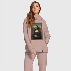 Женский костюм оверсайз Mona Lisa - original, цвет: пыльно-розовый — фото 2