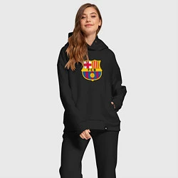 Женский костюм оверсайз Barcelona fc sport, цвет: черный — фото 2