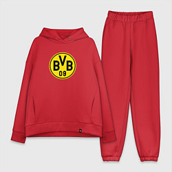 Женский костюм оверсайз Borussia fc sport, цвет: красный