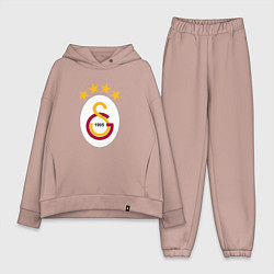 Женский костюм оверсайз Galatasaray fc sport, цвет: пыльно-розовый