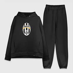 Женский костюм оверсайз Juventus sport fc, цвет: черный