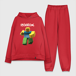 Женский костюм оверсайз Roblox бегущий персонаж, цвет: красный