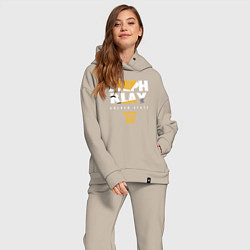 Женский костюм оверсайз Steph and Klay, цвет: миндальный — фото 2