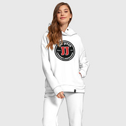 Женский костюм оверсайз Гурман джиу-джитсу, цвет: белый — фото 2