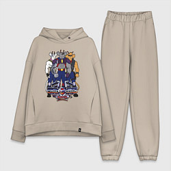 Женский костюм оверсайз Мыши рокеры с марса - все